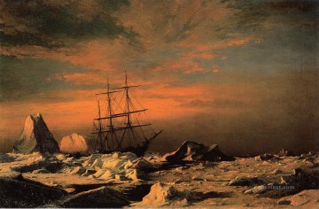 William Bradford Painting - Habitantes del hielo observando a los invasores William Bradford